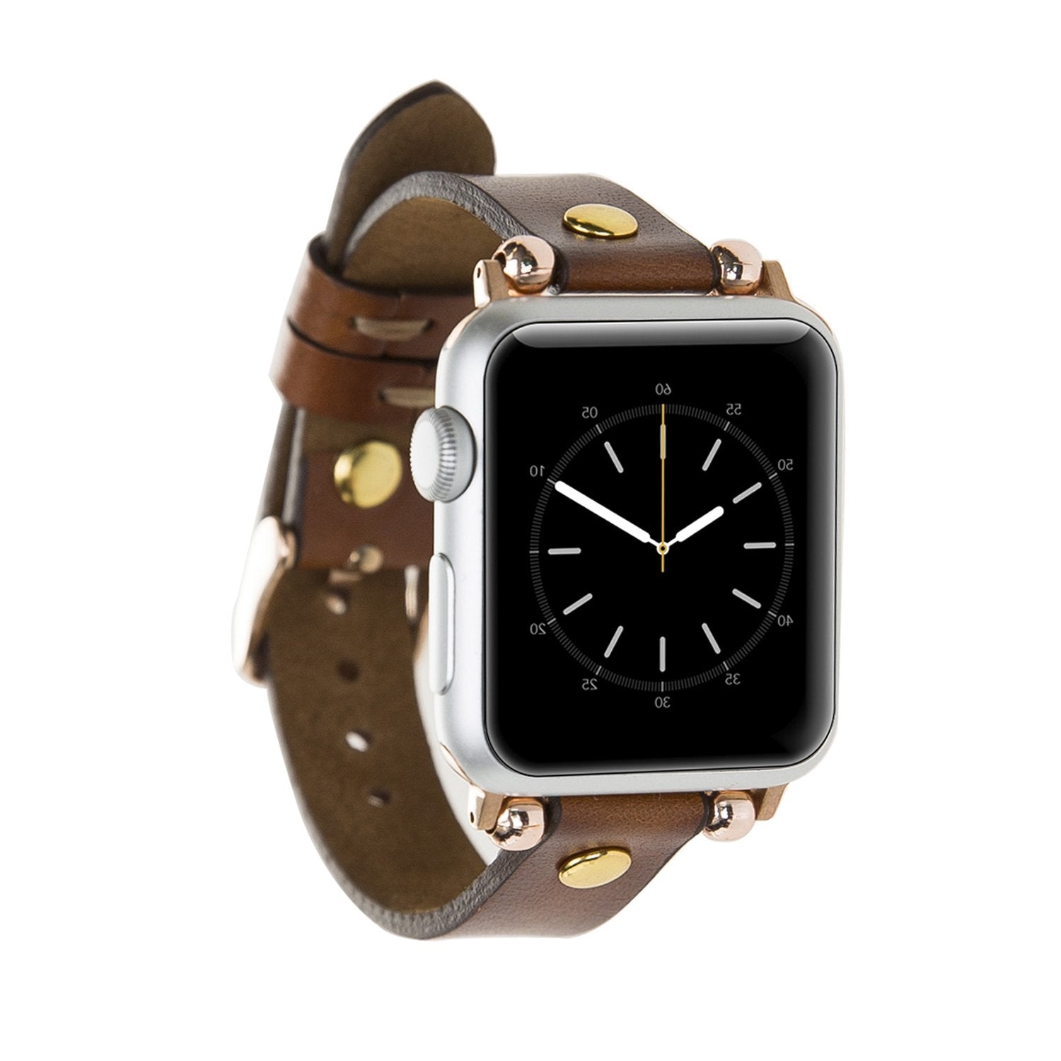 Leather Apple iWatch Strap with a Rivet Bayelon