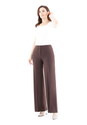 Brown Wide-Leg Pants for a Sleek and Stylish Look