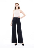 Navy Wide-Leg Pants for a Sleek and Stylish Look