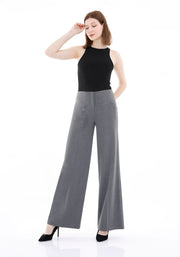 Grey Wide-Leg Pants for a Sleek and Stylish Look