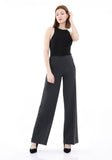 Charcoal Wide-Leg Pants for a Sleek and Stylish Look