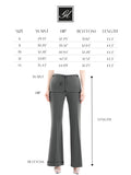 Women's Khaki Bootcut Pants - High Waisted Flare Leggings G-Line