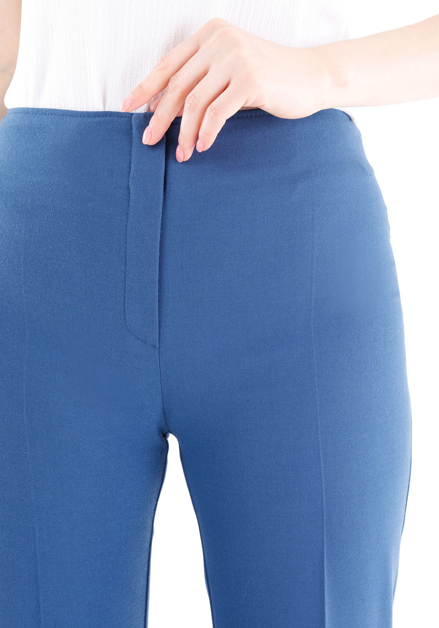 Women's Indigo Bootcut Pants - High Waisted Flare Leggings G-Line