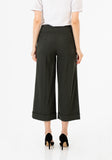 Khaki Dress Pants for Women Wide Leg High Waist Cropped Pants G-Line