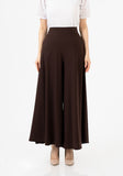 G-Line Women's High Waisted Brown Palazzo Pants - Stretchy, Classic Wide Leg Trousers with Pockets for Business, Casual Wear G-Line