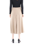 Camel High Waist Cropped Palazzo Pants Culottes G-Line