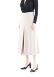 Copy of Camel High Waist Cropped Palazzo Pants Culottes G-Line