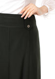Khaki Flared Maxi Skirt with Unique Gores | Stylish and Comfortable ürününün kopyası G-Line