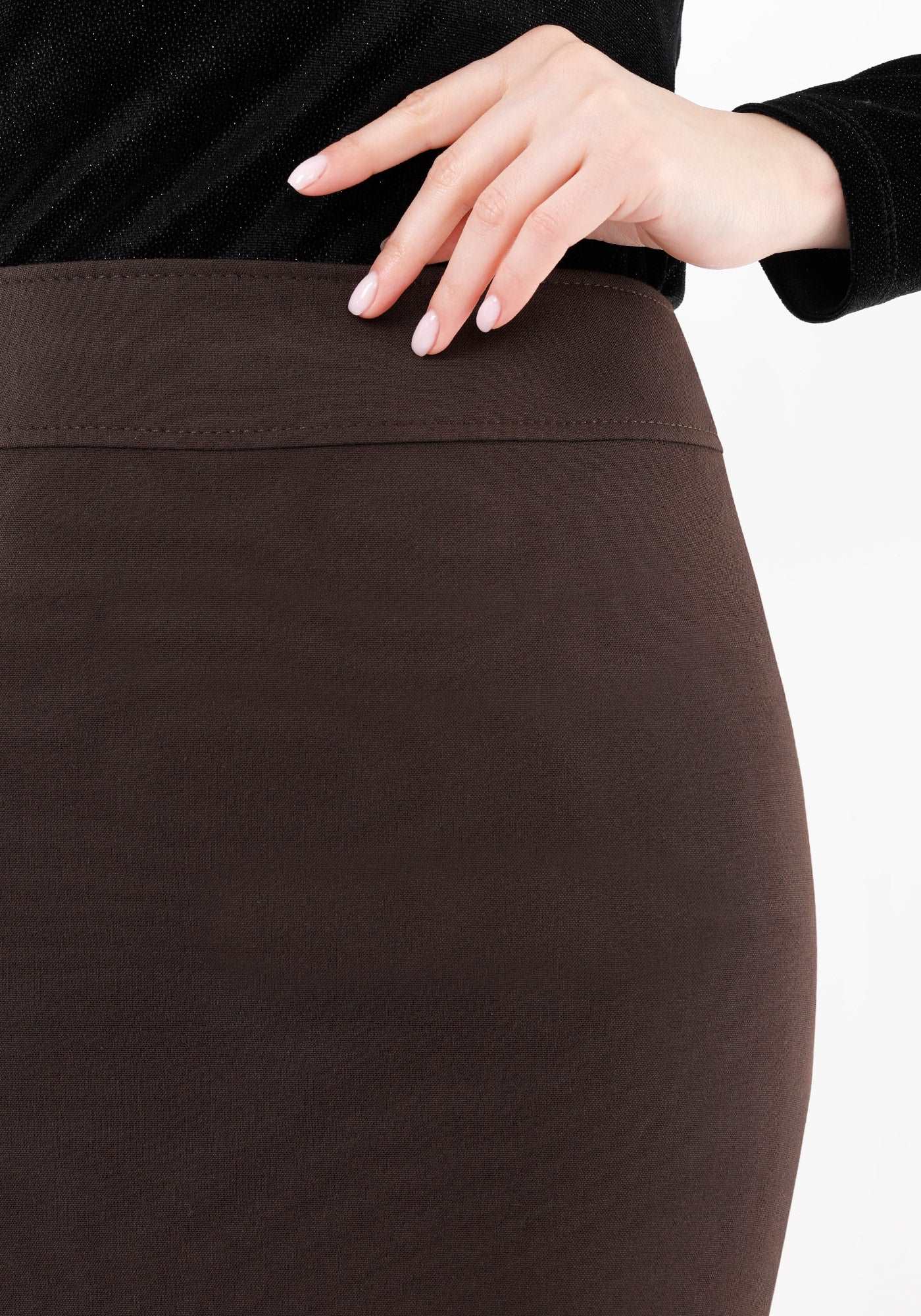 Back Vented Midi Pencil Skirt G-Line