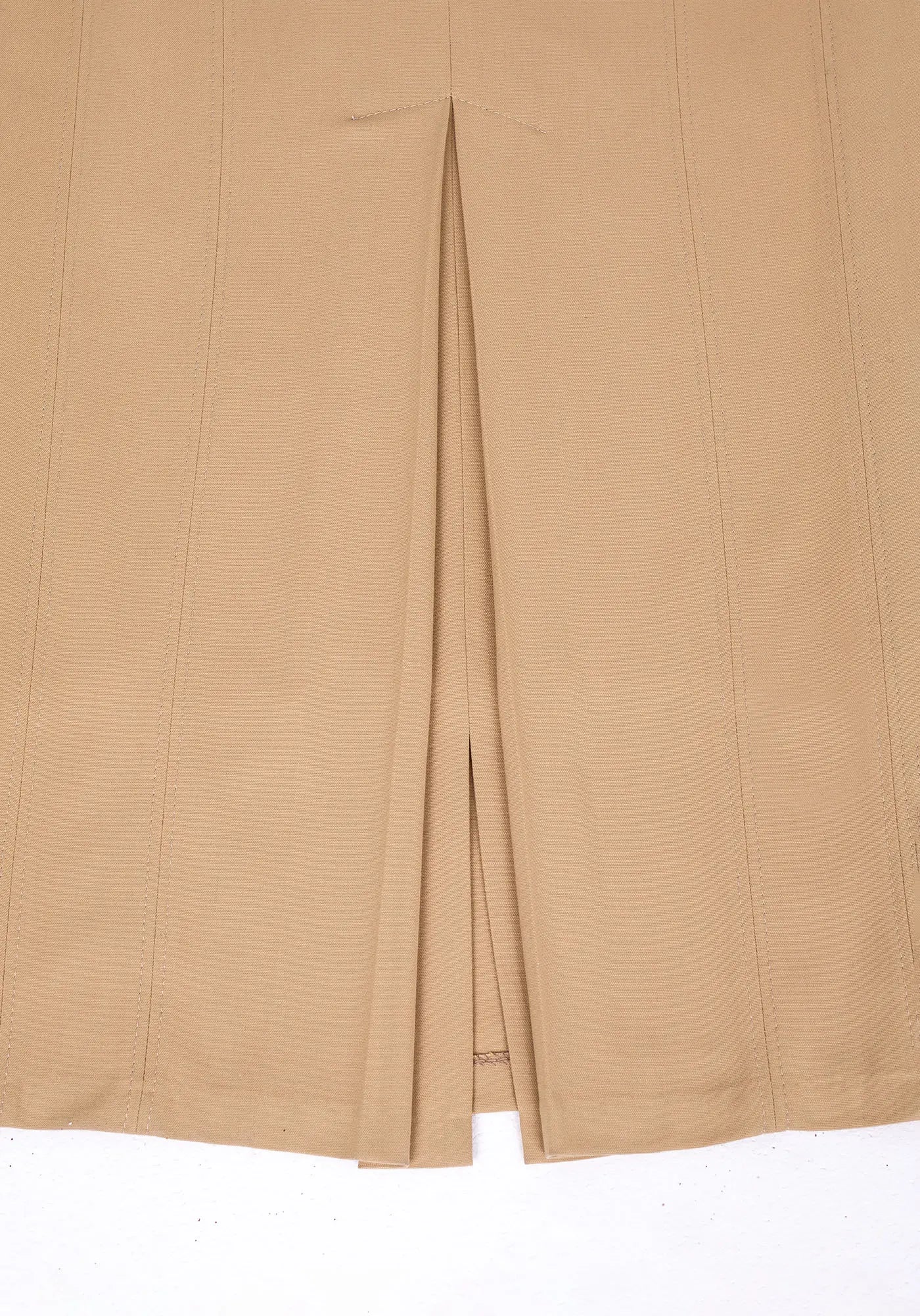 Camel Ankle Length Plus Size Back Split Maxi Skirt G-Line