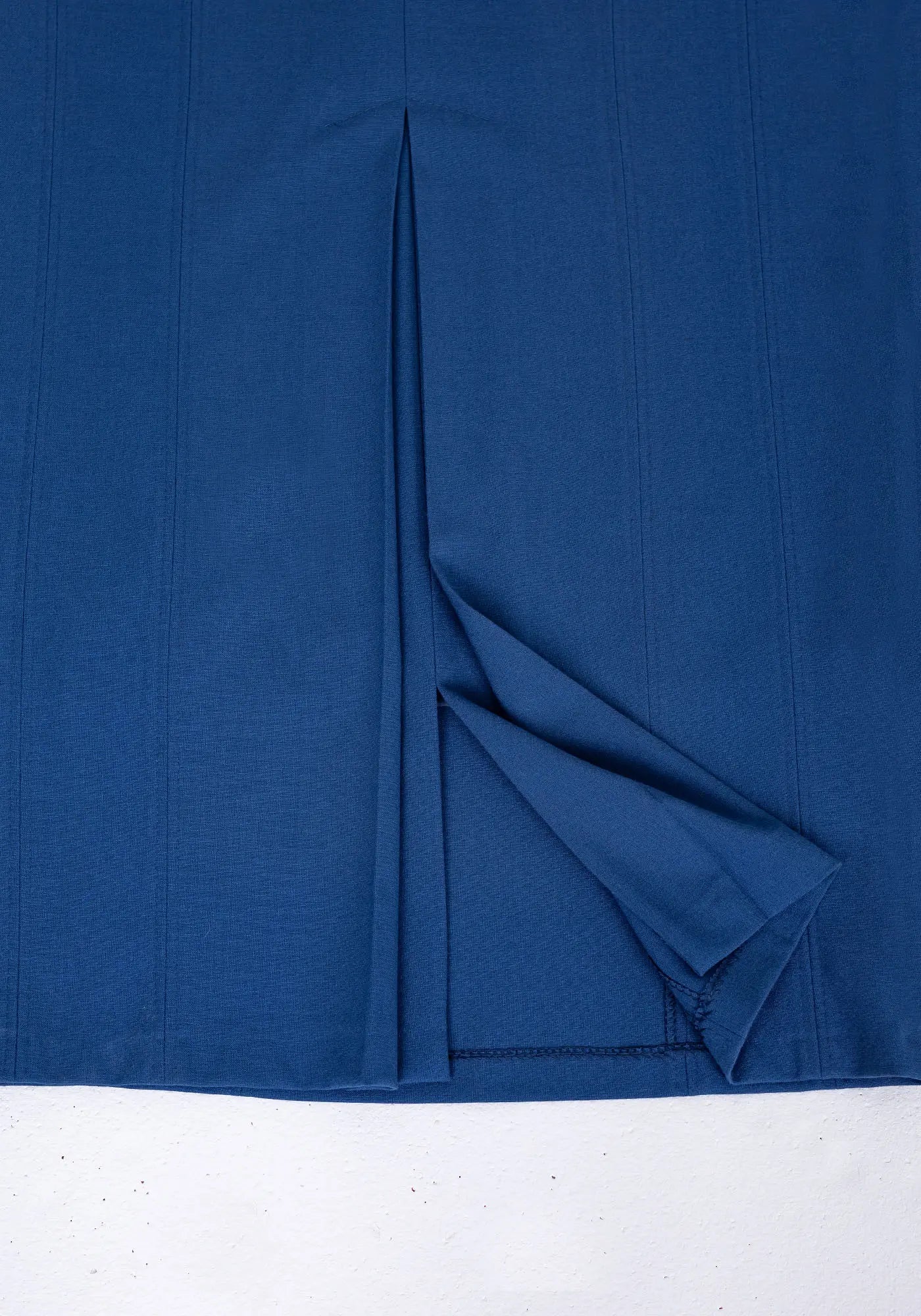 Indigo Ankle Length Plus Size Back Split Maxi Skirt G-Line