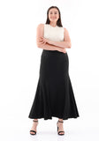 Women's Oversized Khaki Black Fishtail Skirt G-Line
