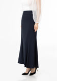 Women's Navy Fishtail Maxi Skirt | Regular & Plus Size G-Line