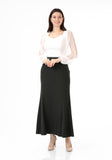 Women's Khaki Fishtail Maxi Skirt | Regular & Plus Size G-Line