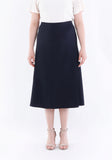 Women's Navy Blue Oversized A-Line Midi Skirts G-Line