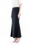 Black Fishtail Maxi Skirt G-Line