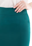 Green Fishtail Maxi Skirt G-Line