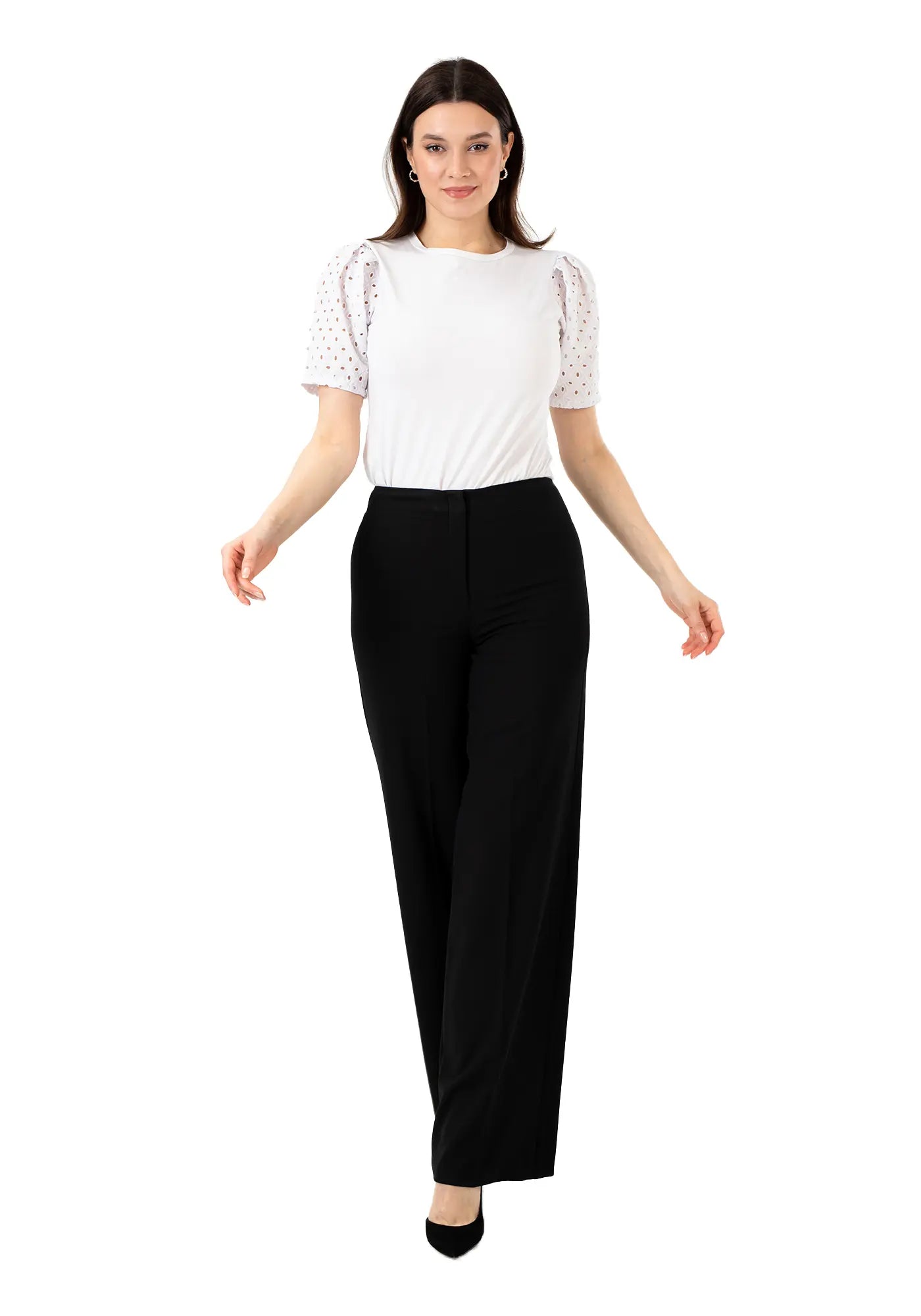 Black Wide-Leg Pants for a Sleek and Stylish Look G-Line