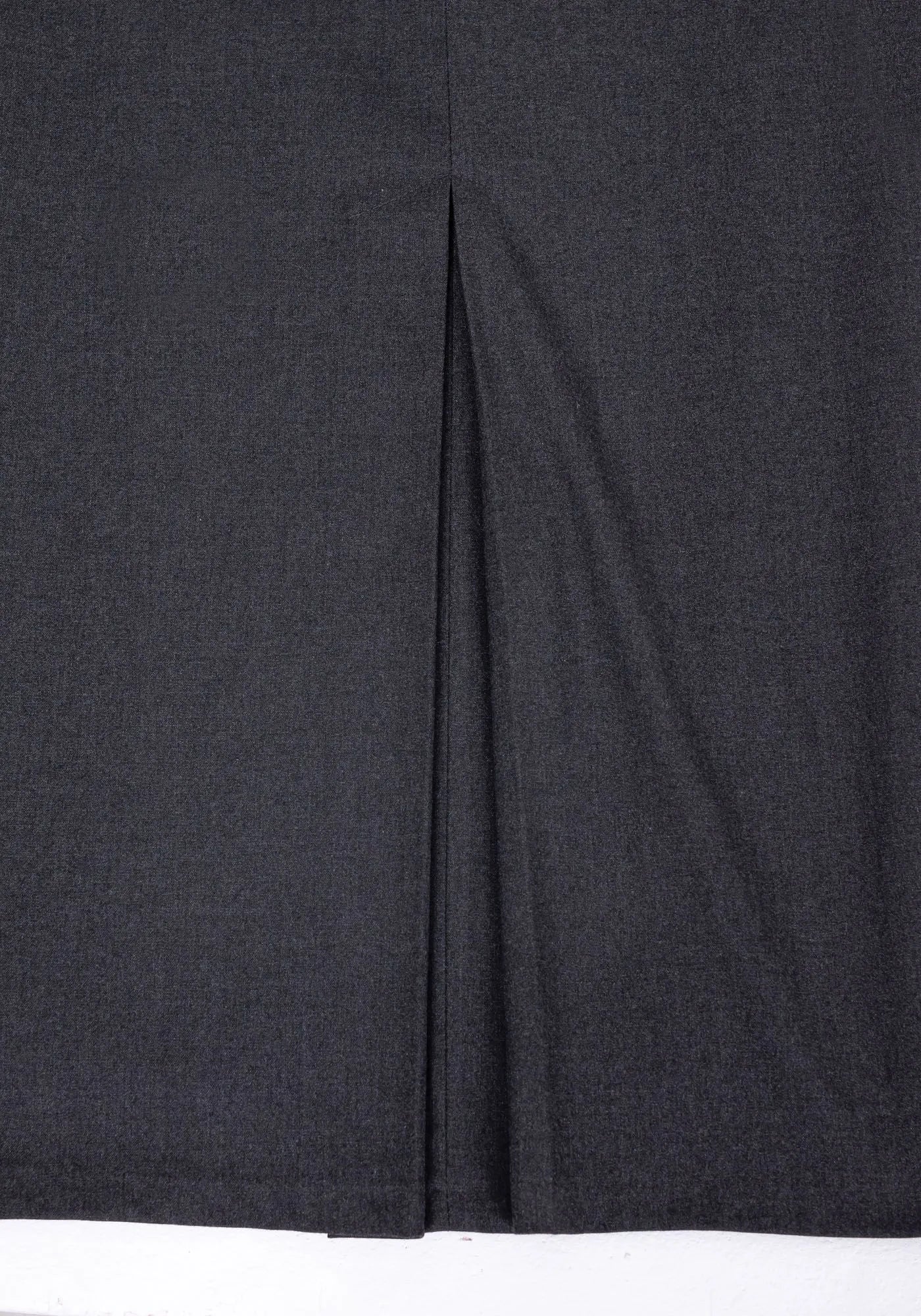 Charcoal Maxi Back Slit Pencil Skirt G-Line