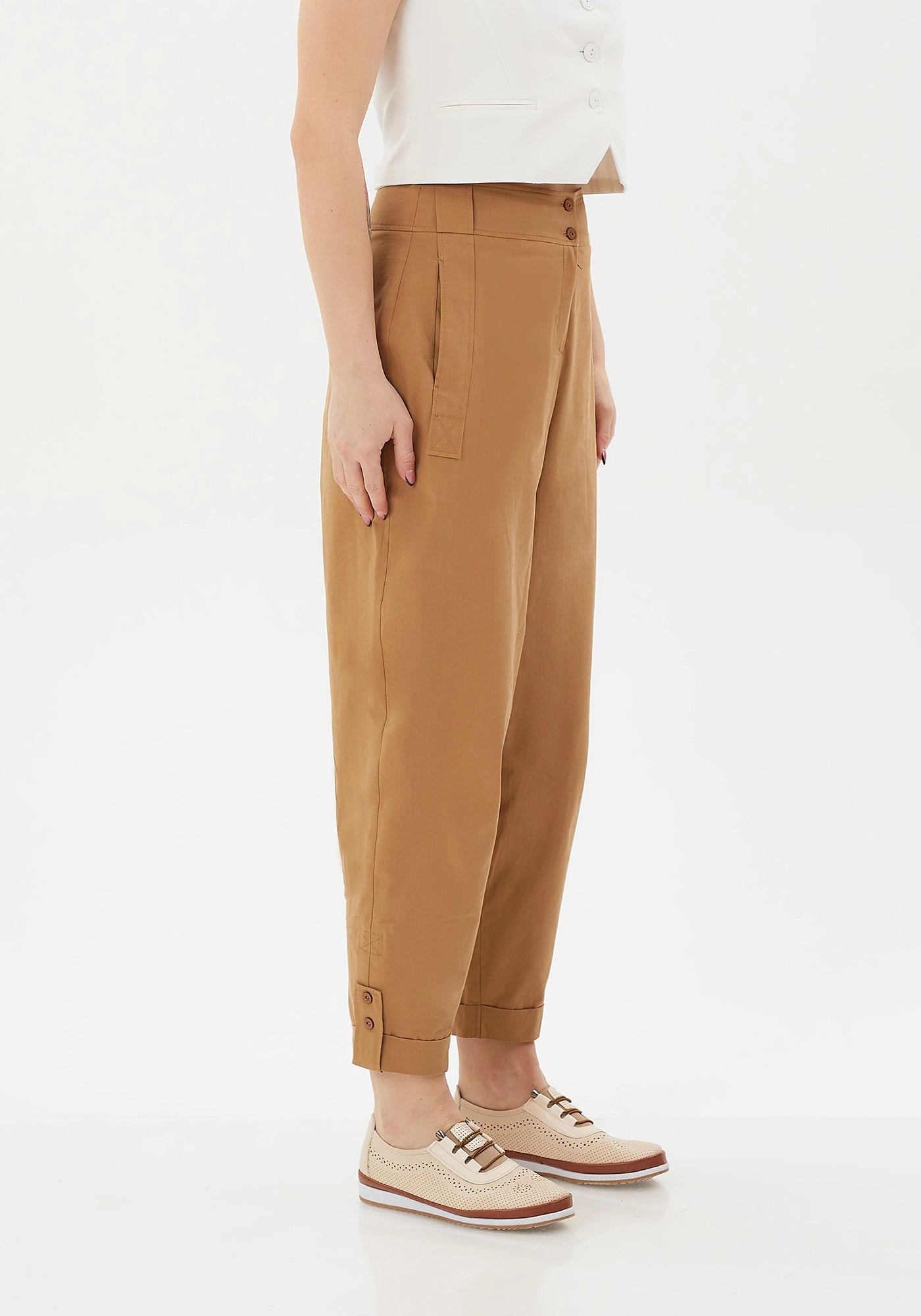 最終値下げ】 ENFLOD CARROT PANTS WASHABLE CARROT PANTS（300HS231