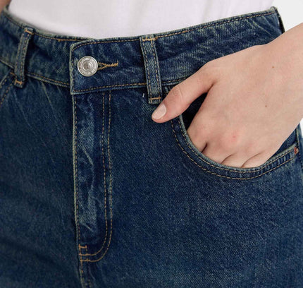 90's Wide Leg High Waist Long Jeans (Kopya)