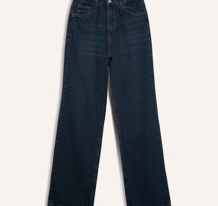 90's Wide Leg High Waist Long Jeans