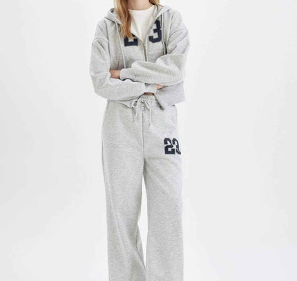 Oversize Fit Hooded Printed Thick Sweatshirt Fabric Cardigan