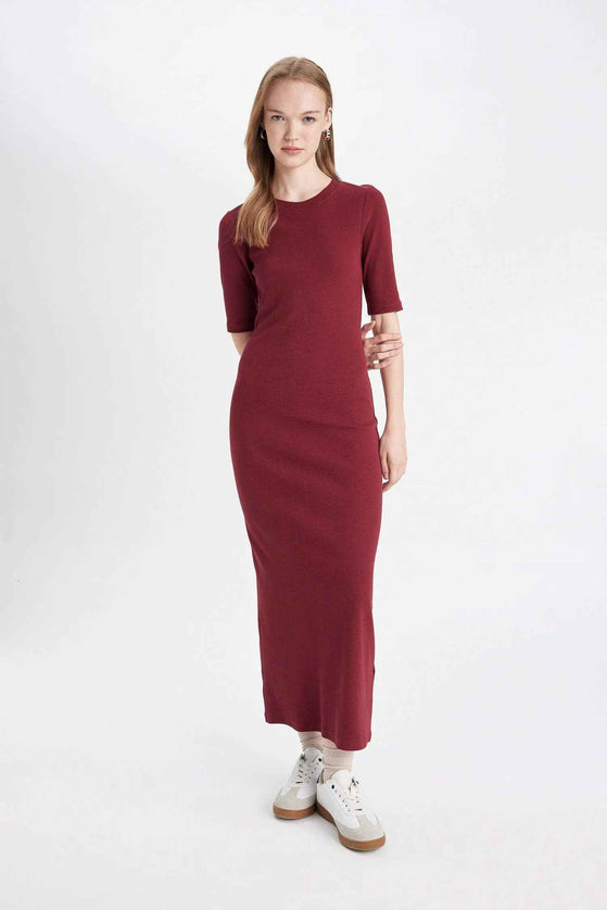 Bodycon Crew Neck Camisole Maxi Dress