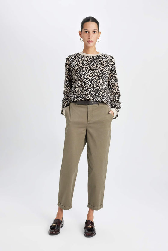 Boxy Fit Animal Long Sleeve Sweatshirt