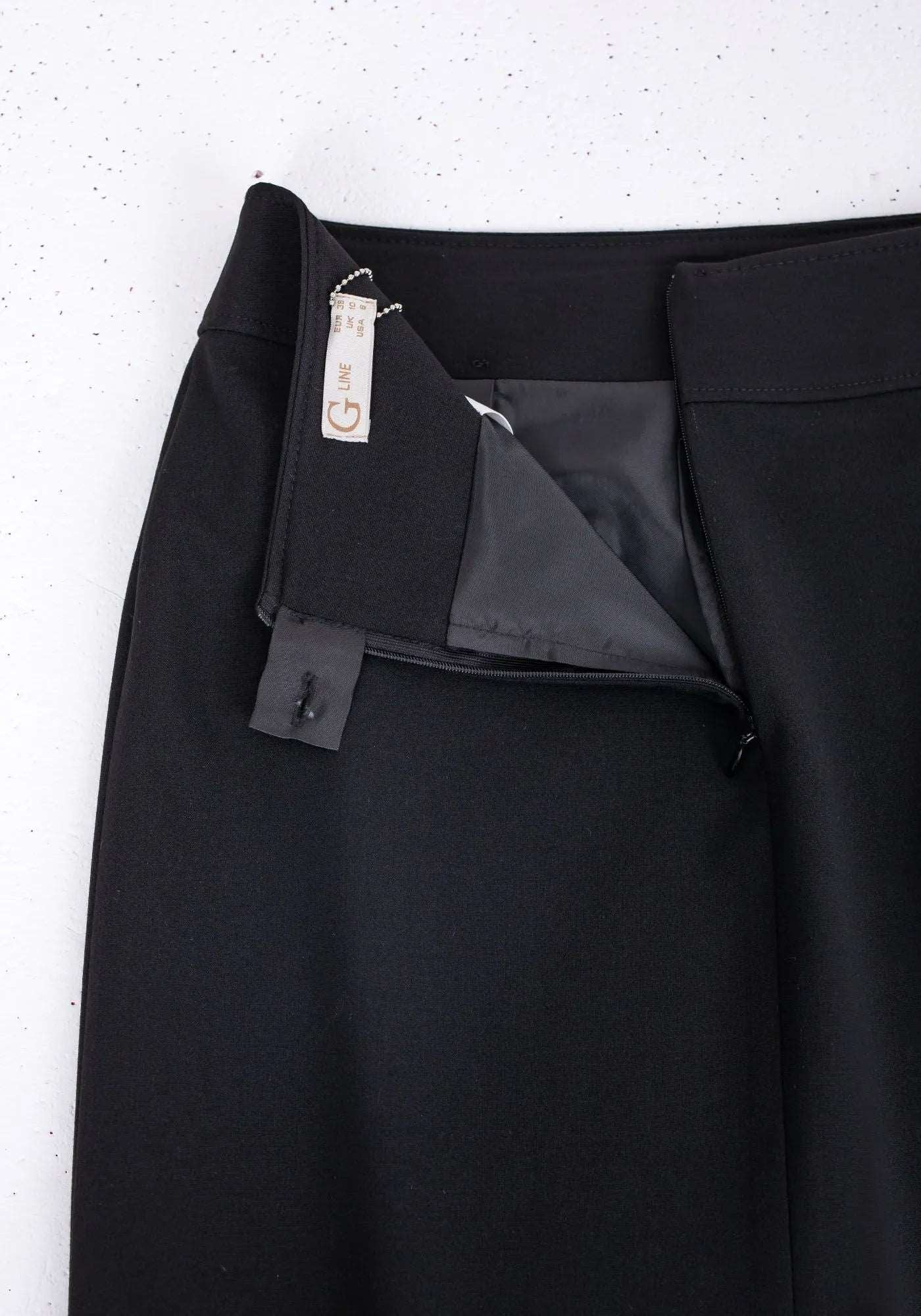 Black Maxi Back Slitted Pencil Skirt G-Line