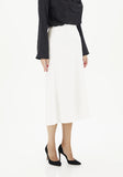 White A-Line Midi Skirts G-Line