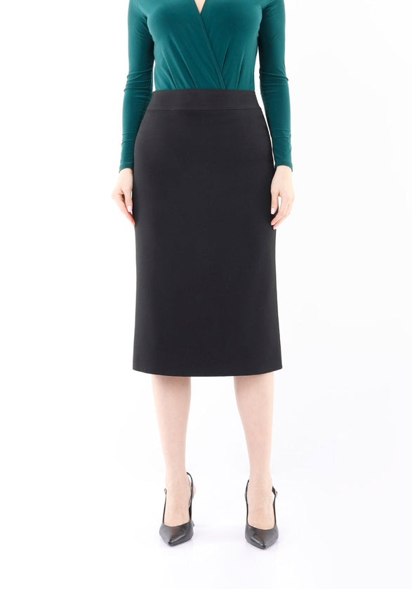 Back Vented Midi Pencil Skirt - G-Line G-Line