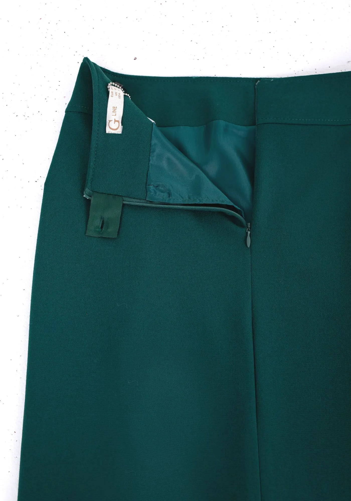 Emerald Green Maxi Back Slitted Pencil Skirt G-Line