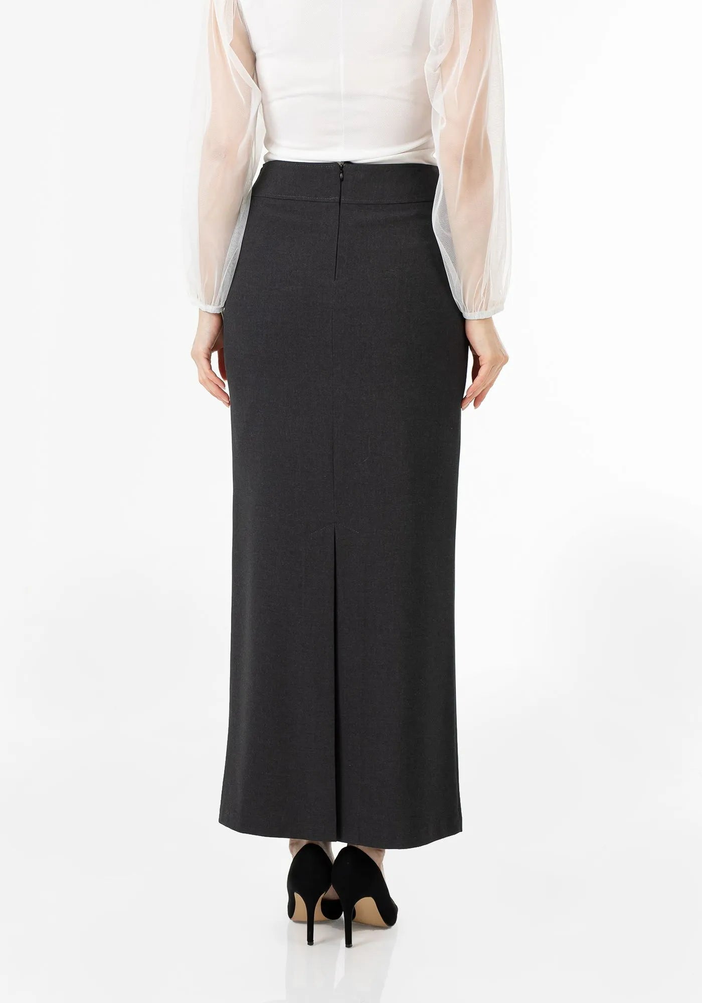 Maxi Back Slitted Pencil Skirt G-Line