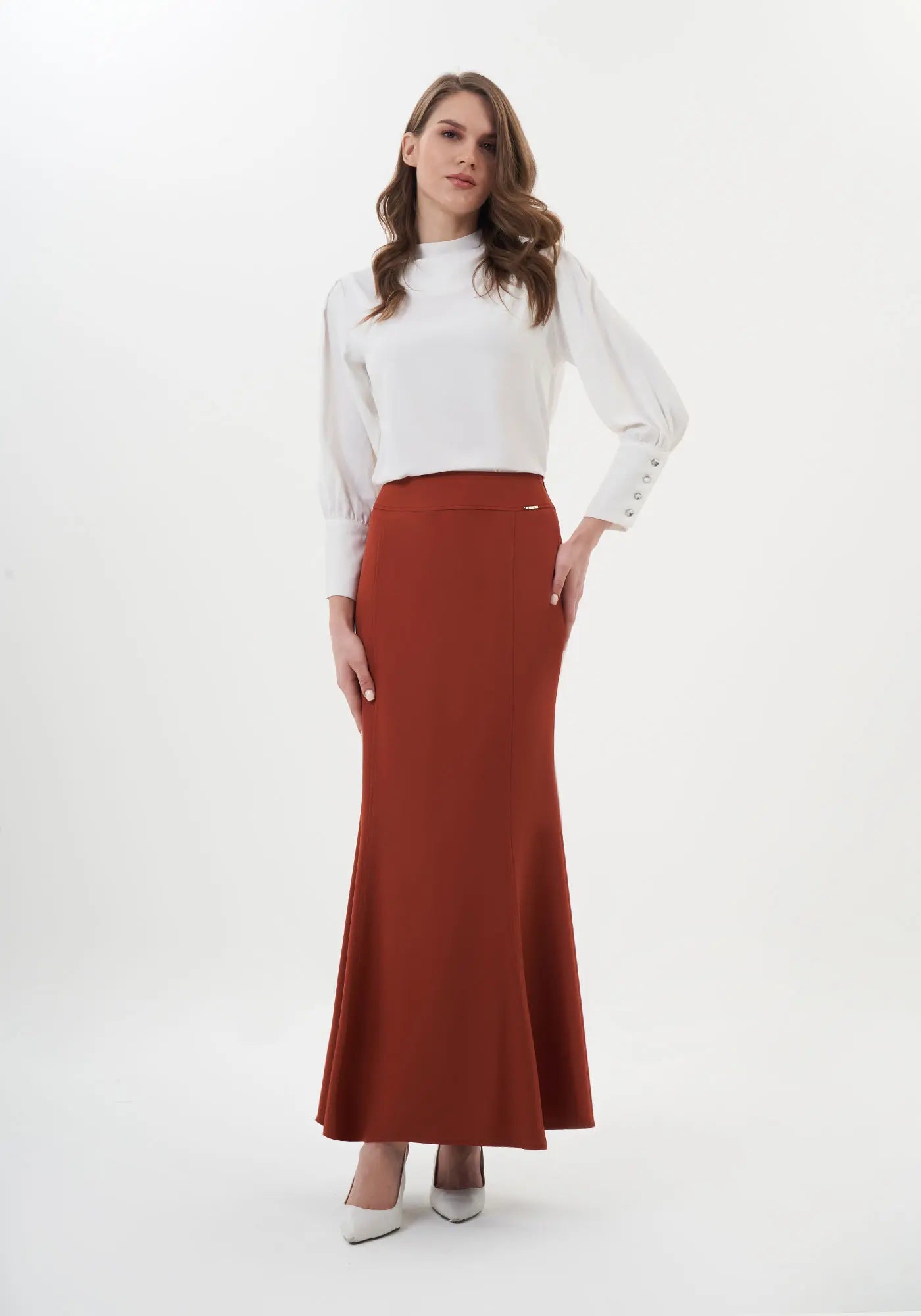 Copy of Fishtail Maxi Skirt (Available in Plus Size 4-20) | Solid Bodycon Mermaid Skirt, Elegant High Waist Maxi Skirt G-Line