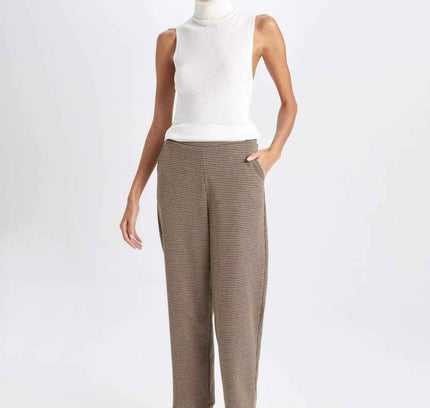 Herringbone Casual Jogger Pants