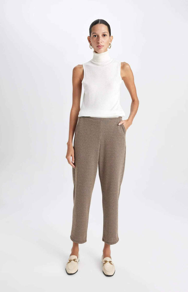 Herringbone Casual Jogger Pants