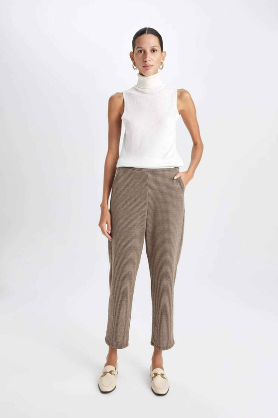 Herringbone Casual Jogger Pants