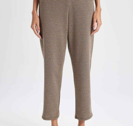 Herringbone Casual Jogger Pants