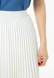 Sunburst A-line Pleated Maxi Skirt with Elastic High Waist Guzella
