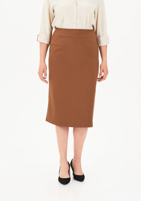 Back Vented Midi Pencil Skirt - G - Line - G - Line