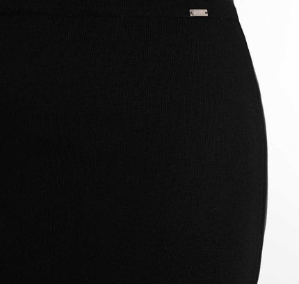 Black and Grey Double Faced Knit Skirt - G-Line