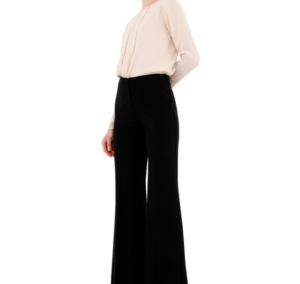 Black Bootcut Pants - High Waisted Flare Trousers - G-Line