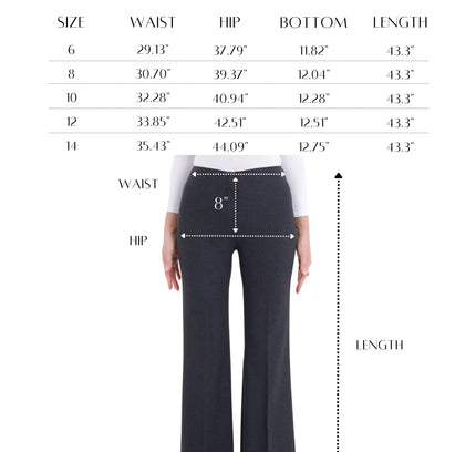 Bootcut Pants - High Waisted Flare Trousers - G-Line - G-Line