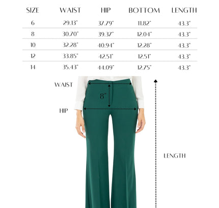 Bootcut Pants - High Waisted Flare Trousers - G-Line