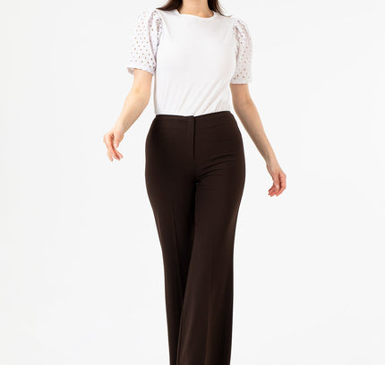 Bootcut Pants - High Waisted Flare Trousers - G-Line