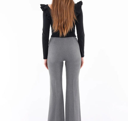 Bootcut Pants - High Waisted Flare Trousers - G-Line