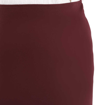 Burgundy A - Line Midi Skirts - G - Line