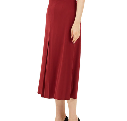 Burgundy Cropped Palazzo Pants - G - Line