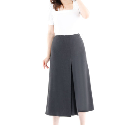 Charcoal Cropped Palazzo Pants - G - Line